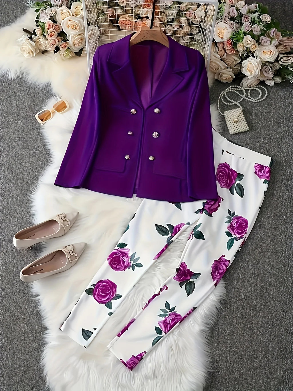 PENDRA Two Piece Butterfly Two-Piece Set