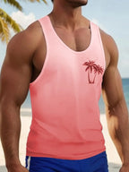 PENDRA Printed Sleeveless Palm T-Shirt