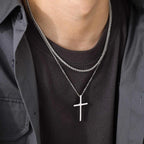 PENDRA Cross Double Pendant Necklace