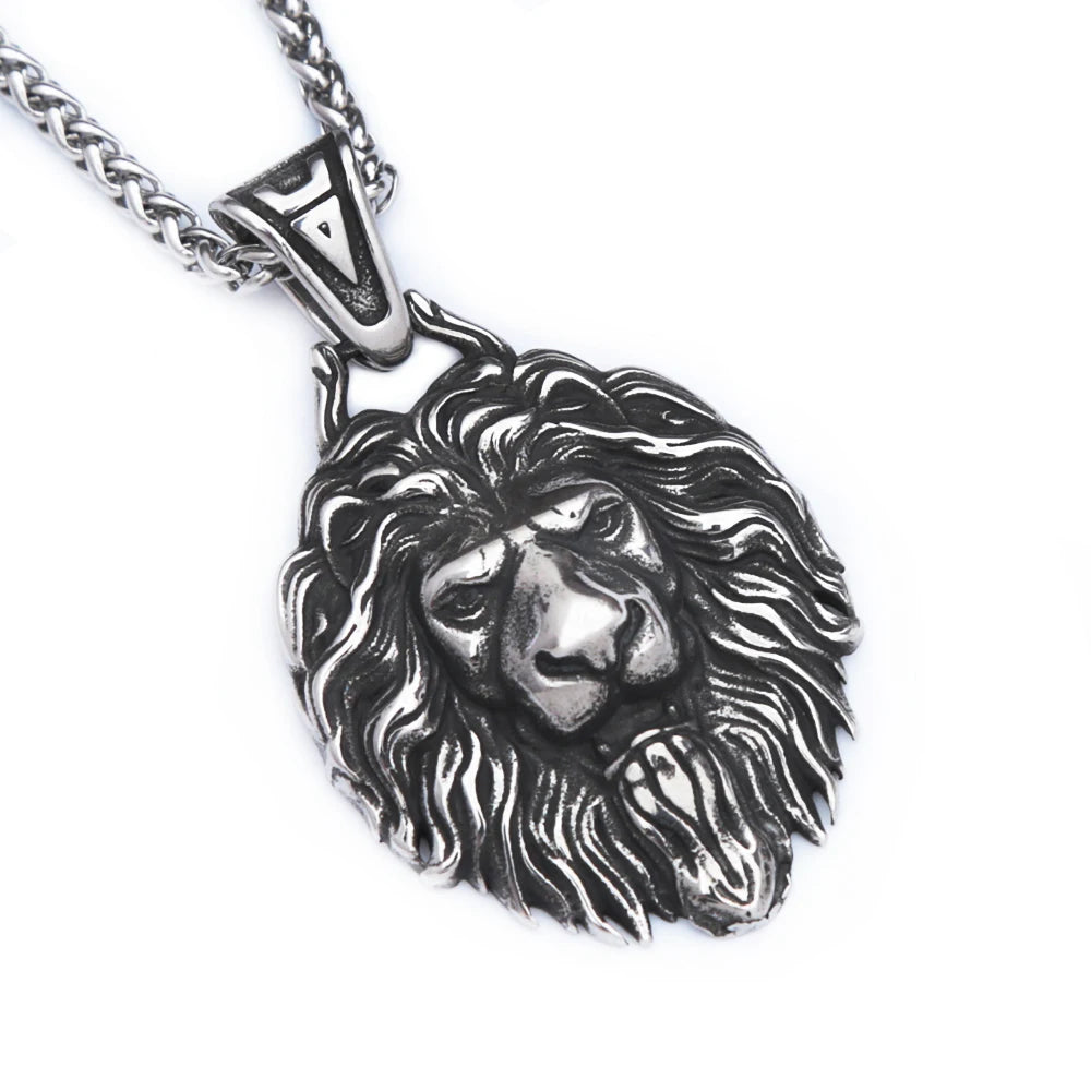 PENDRA Lioncrest Stainless Steel Lion Pendant