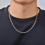 6pcs Stainless Steel Chain Necklace for Men Women,Silver Gold Color Cuban Rope Snake Box Chain Collars,Classic Metal Jewelry Set