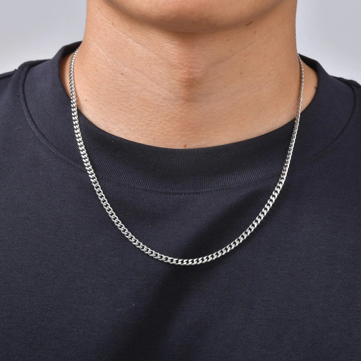 6pcs Stainless Steel Chain Necklace for Men Women,Silver Gold Color Cuban Rope Snake Box Chain Collars,Classic Metal Jewelry Set