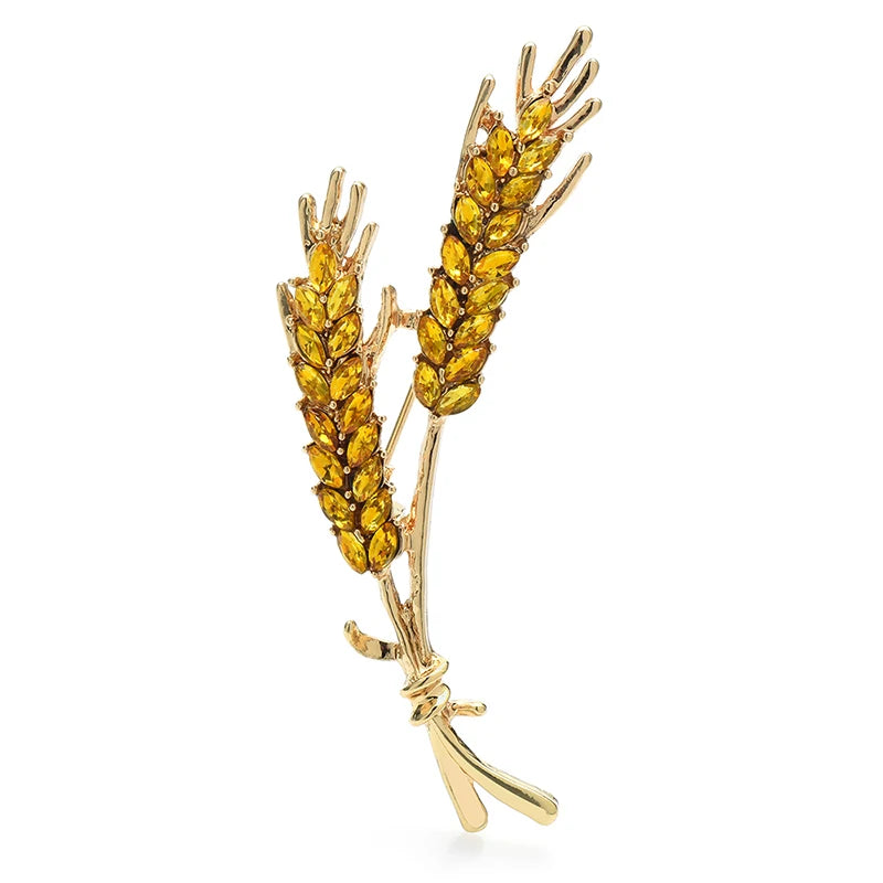 PENDRA Harvest Wheat Design Brooch