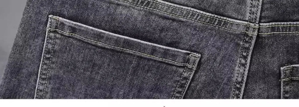 PENDRA Harajuku Slim Embroidered Jeans