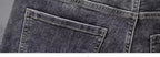 PENDRA Harajuku Slim Embroidered Jeans
