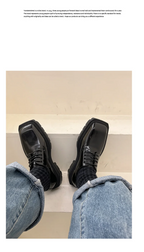 PENDRA Leather Platform End Shoes