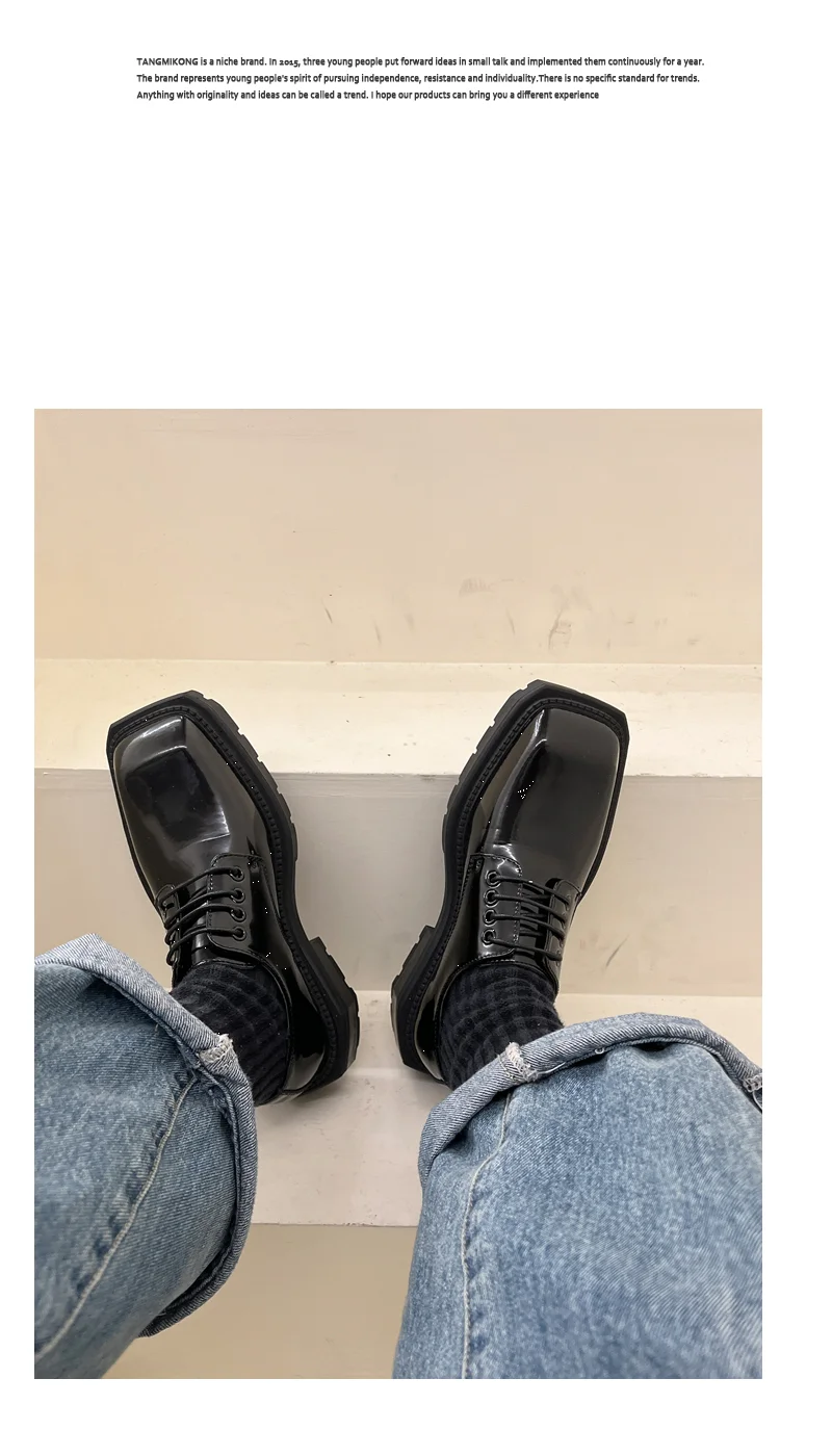 PENDRA Leather Platform End Shoes