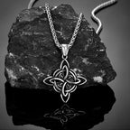 PENDRA Celtic Knot Rune Punk Necklace