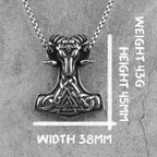 PENDRA Sheep Head Boyfriend Steel Necklace