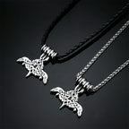 PENDRA Crow Rune Celtic Necklace