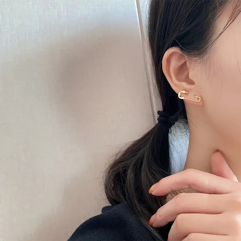 PENDRA Silver Double Layer Earrings
