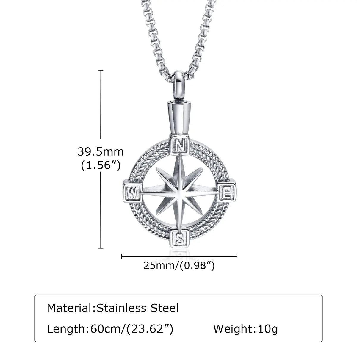PENDRA Urn Compass Pendant Necklace