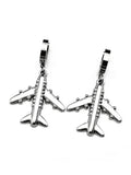 Aircraft Plane Airplane Earrings For Women Men Stainless Steel Silver Color Simple Cute Fashion Charm Dangle Ear Jewelry Gifts