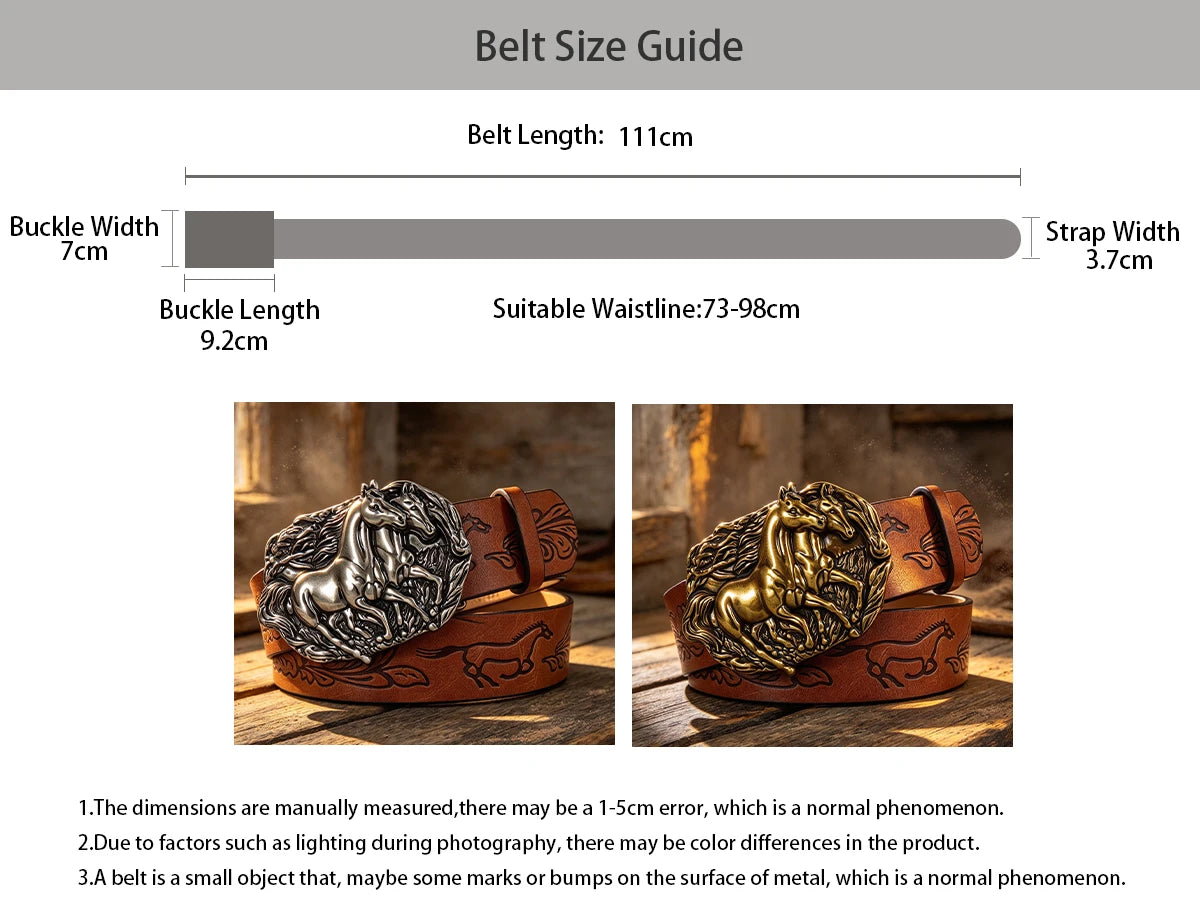 PENDRA Jadeorae Leather Western Designer Belt