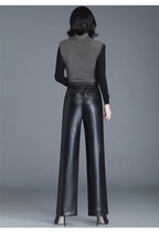 PENDRA Noir Flare High Waist Floor Length Pants