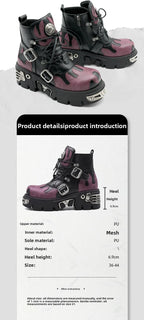 PENDRA Platform Rock Punk Boots