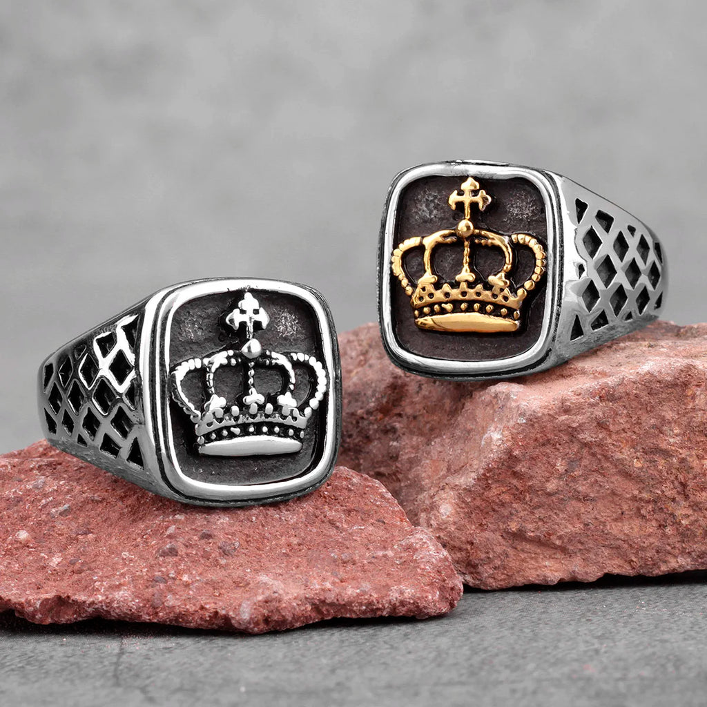 PENDRA Crown Boyfriend Steel Ring