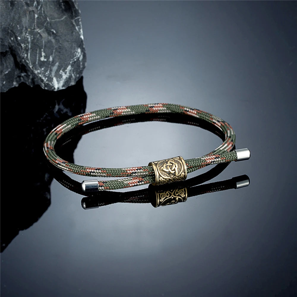 PENDRA Rune Adjustable Steel Bracelet