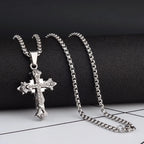 PENDRA Crosssteel Titanium Steel Cross Pendant