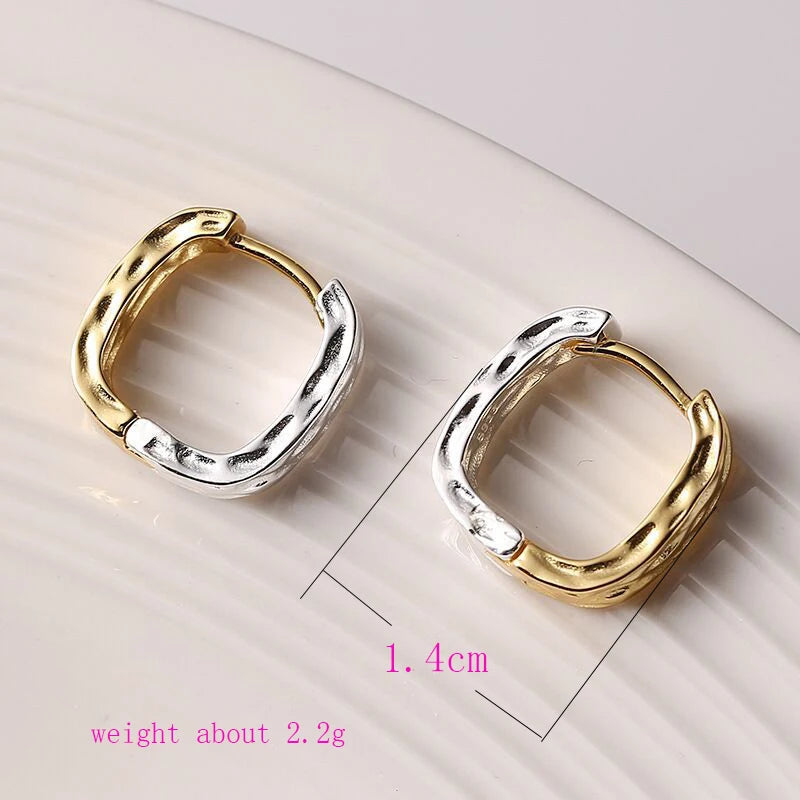 PENDRA Hoop Sterling Silver 4 Earrings