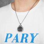 PENDRA Chinese Dragon Things Steel Necklace