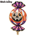 PENDRA Candyra Halloween Enamel Pumpkin Brooch