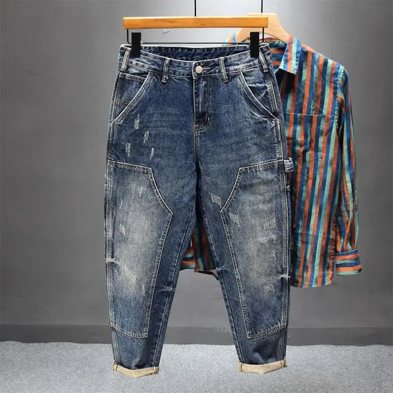 PENDRA Heavy Brand Tooling Jeans