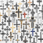 PENDRA Jesus Skull Cross Steel Necklace