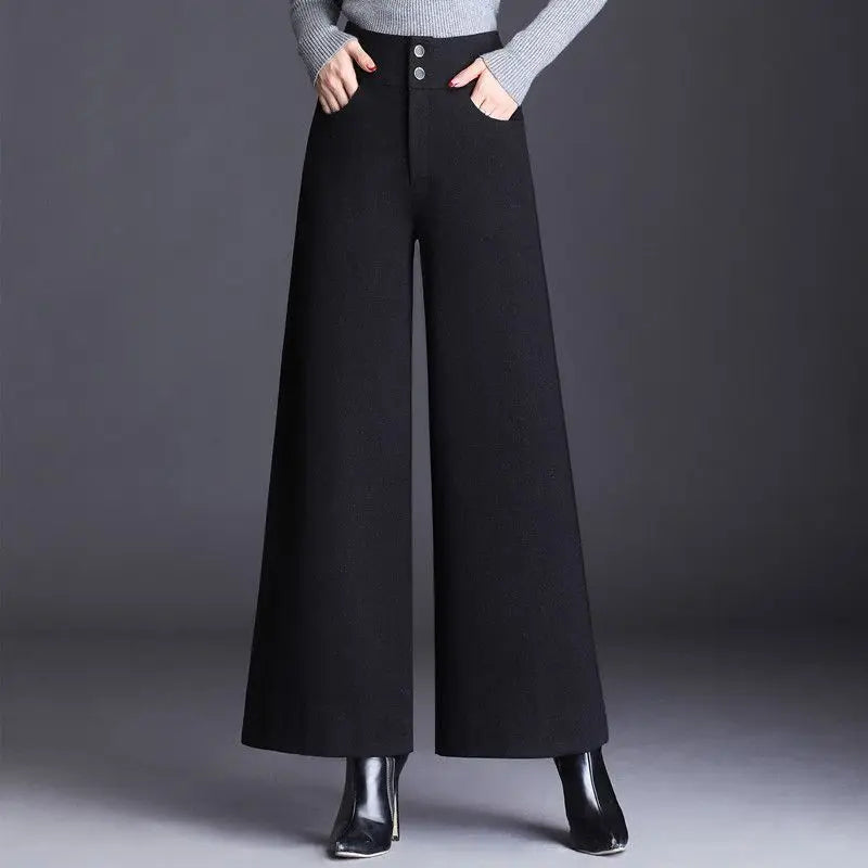 PENDRA Crocodile Print PU Straight Leg Pants