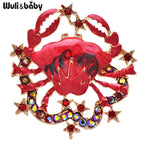 PENDRA Beautiful Red Crab Brooch