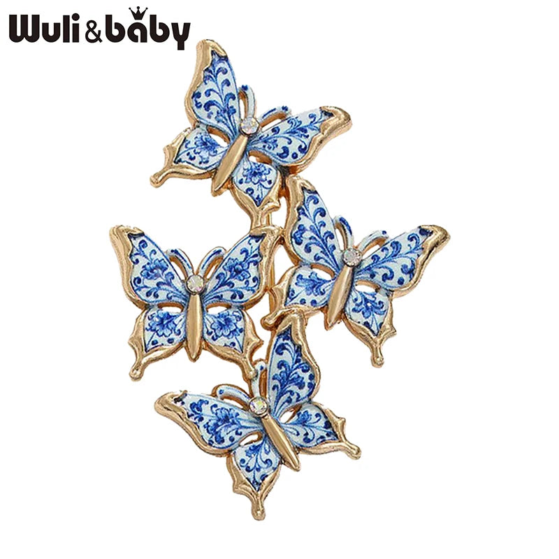 PENDRA Lines Of Butterflies Brooch