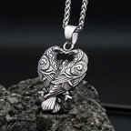 PENDRA Ravenodin Nordic Double Raven Pendant Necklace