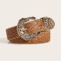 PENDRA Heraene Leather Brown Western Luxury Belt
