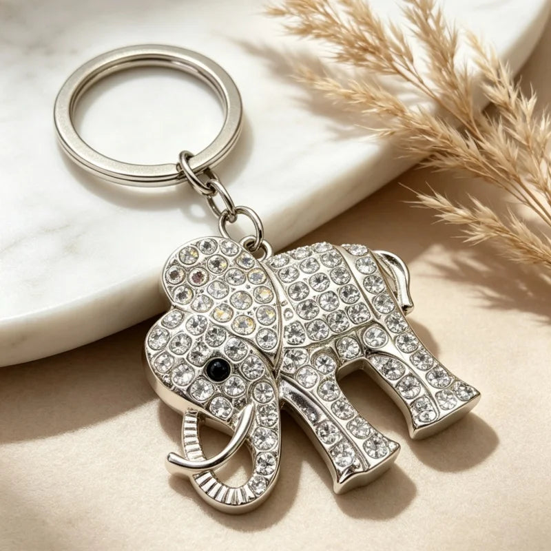 PENDRA Elephant Stainless Steel Elephant Keychain