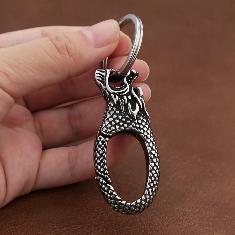 PENDRA Dragonkey 316L Stainless Steel Dragon Keychain