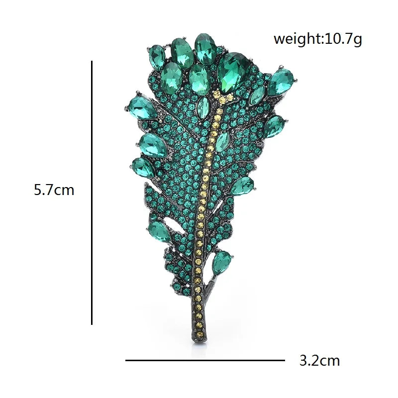 PENDRA Folia 2-Color Luxury Leaf Brooch
