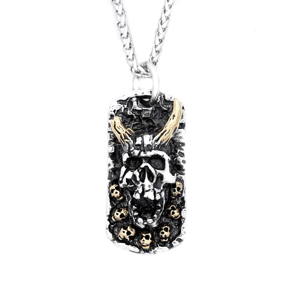 PENDRA Evilskull Gothic Skull Pendant