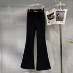 PENDRA Micro Flared Velvet Pants