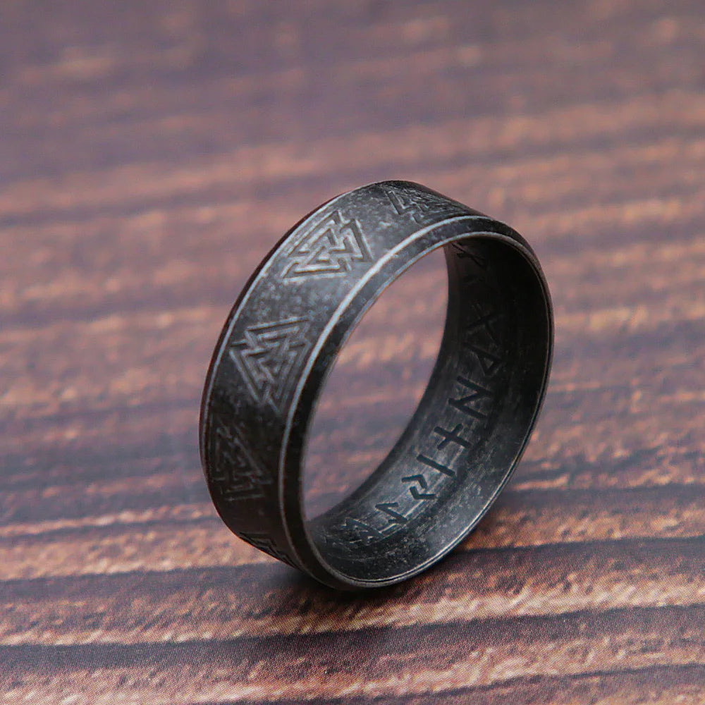 PENDRA Runeband Retro Viking Rune Ring