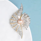 PENDRA Radiant Shell Pearl Brooch