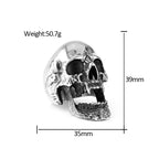 PENDRA Vampireskull High Polish Gothic Ring