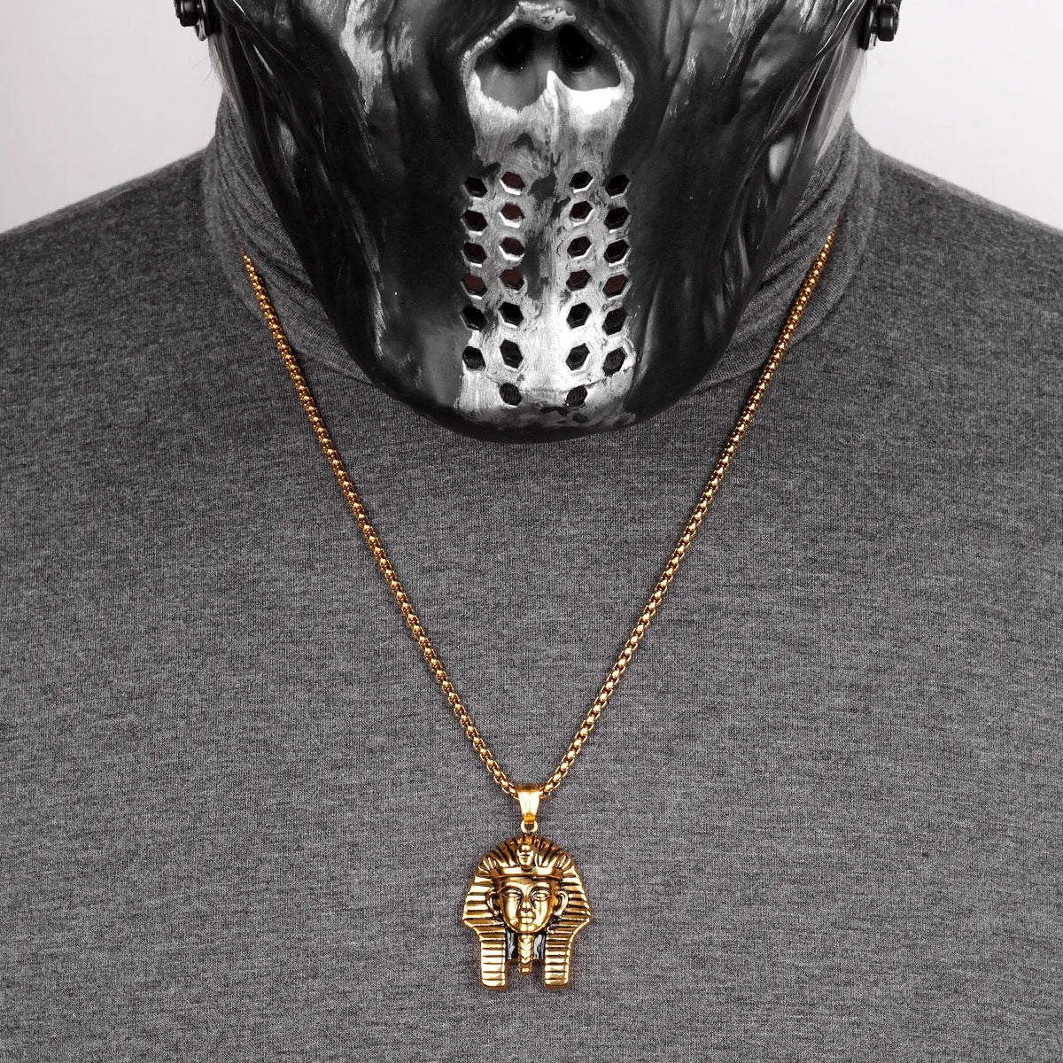 PENDRA Egypt Pharaoh Boyfriend Steel Necklace