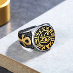 PENDRA Horus Egyptian Eye of Horus Ring