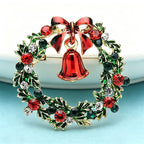 PENDRA Bellwreath Enamel Wreath Bell Brooch