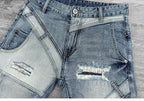 PENDRA Spliced Knee Length Shorts