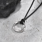 PENDRA Mobius Black Pendant Necklace