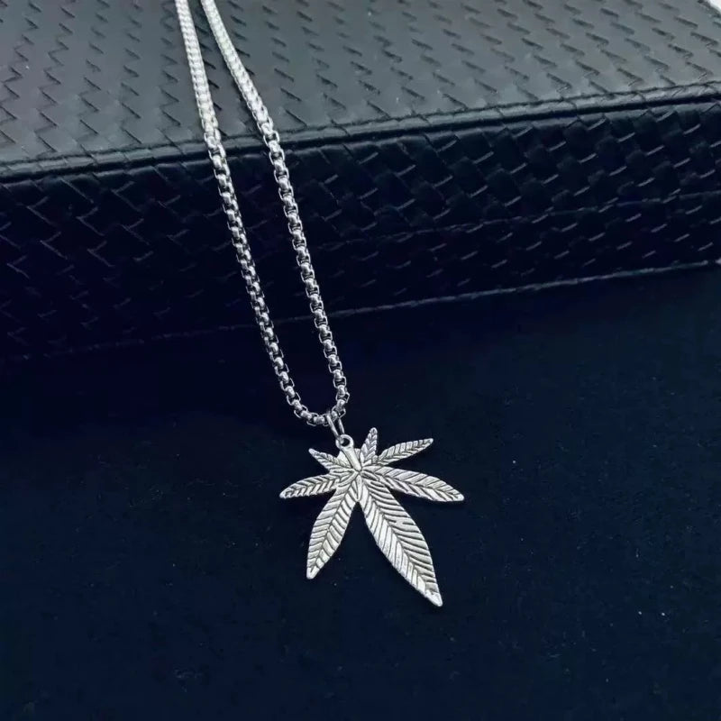 PENDRA Mapleleaf Stainless Steel Maple Leaf Pendant