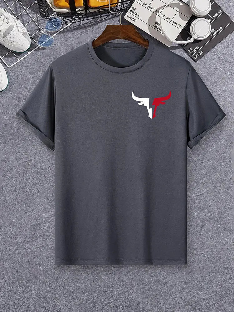PENDRA Skull Print Short Sleeve Tees T-Shirt