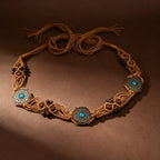 PENDRA Demiine Floral Boho Waist Chain Belt