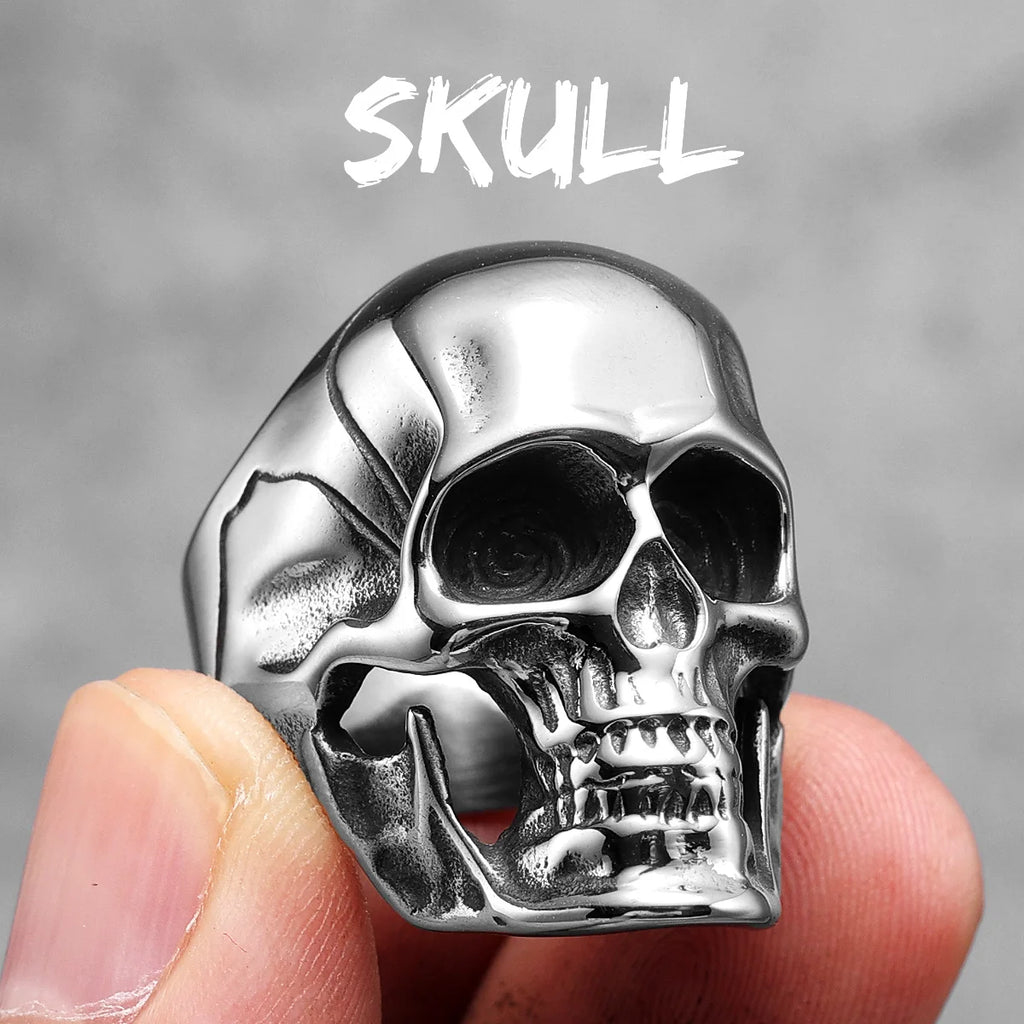 PENDRA Punk Gothic Skull Ring
